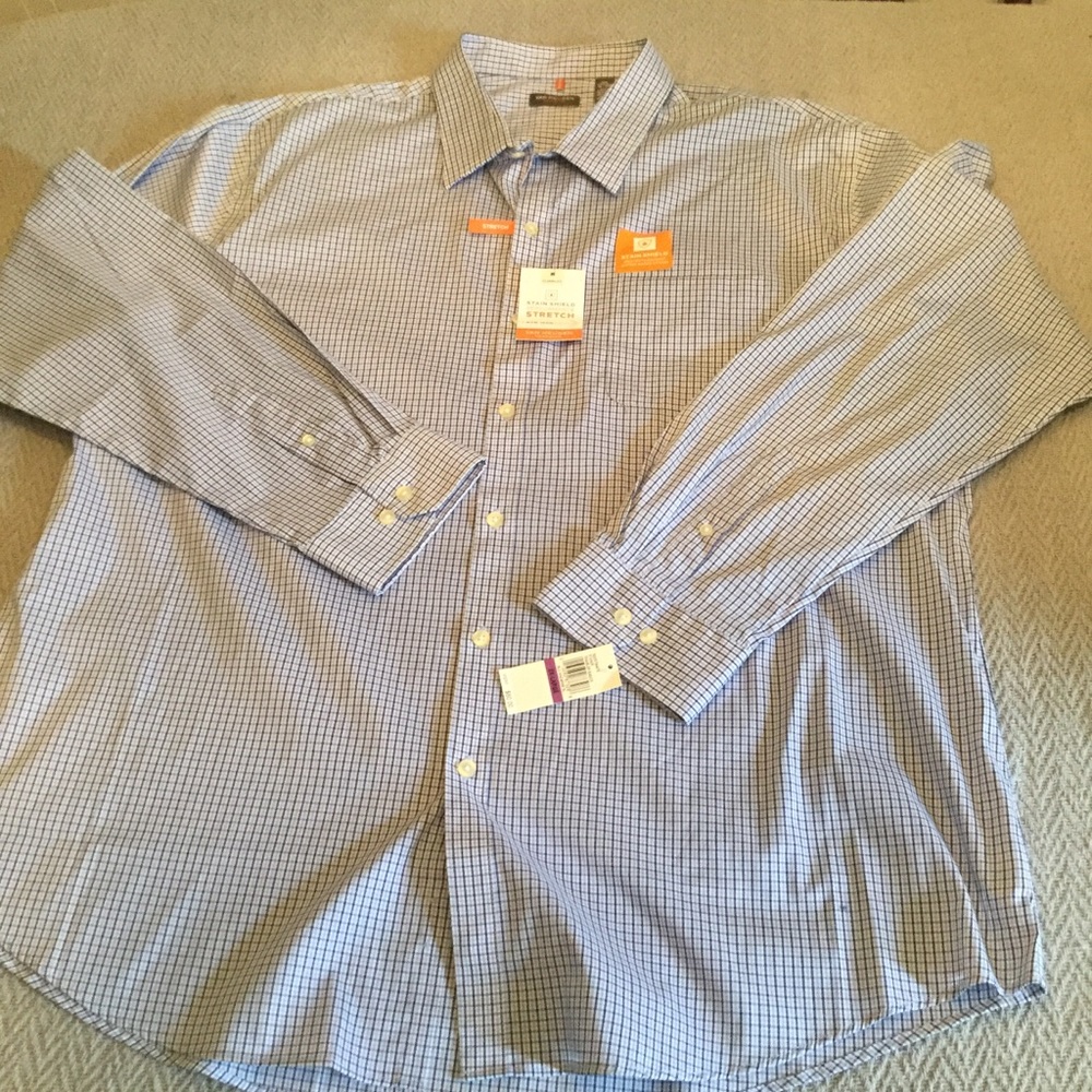 VAN HEUSEN Plaid Dress Shirt 🏷NWT🏷